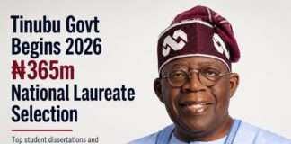 Tinubu government begins 2026 Tertiary Institutions National Laureate Programme